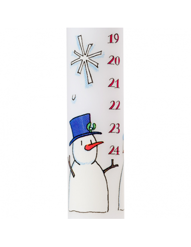 Snowmen Advent Candle