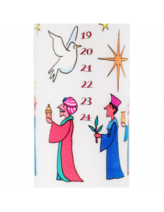 Wise Men Pillar Advent Candle 2
