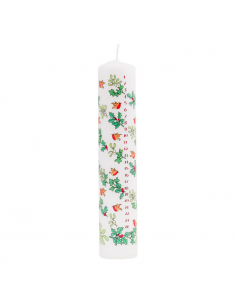 Holly and Ivy Pillar Advent Candle