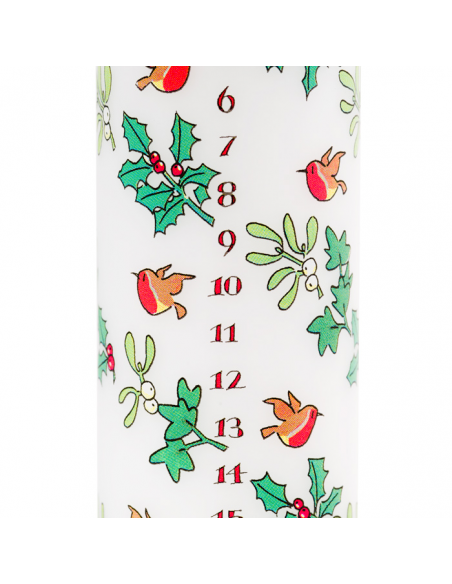 Holly and Ivy Pillar Advent Candle Holly and Ivy Pillar Advent Candle