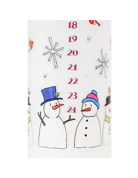 Snowmen Pillar Advent Candle Snowmen Pillar Advent Candle