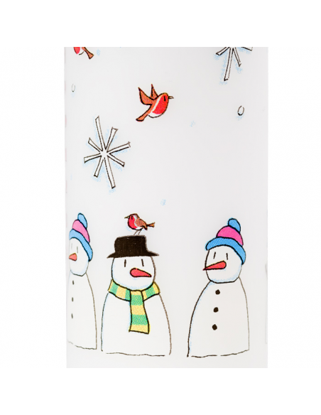 Snowmen Pillar Advent Candle Snowmen Pillar Advent Candle