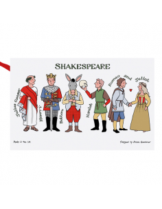 Shakespeare Characters Tea Towel 