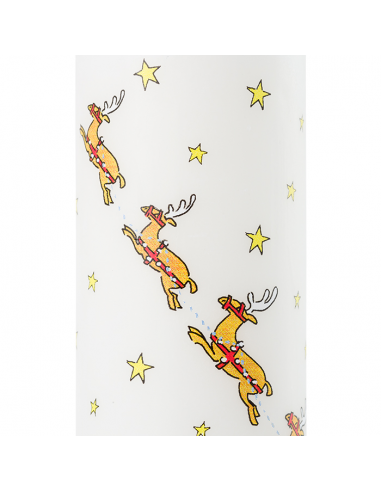 Santa's Sleigh Advent Pillar Candle