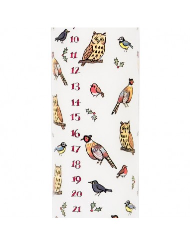Winter Birds Advent Pillar Candle