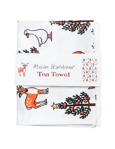 Winter Wildlife Tea Towel