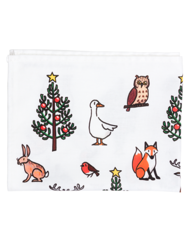 Winter Wildlife Tea Towel
