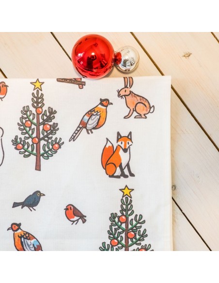 Winter Wildlife Tea Towel
