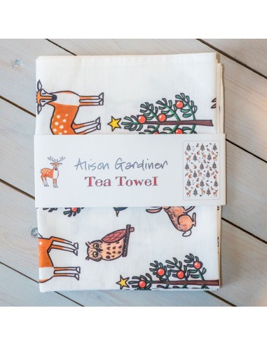 Winter Wildlife Tea Towel