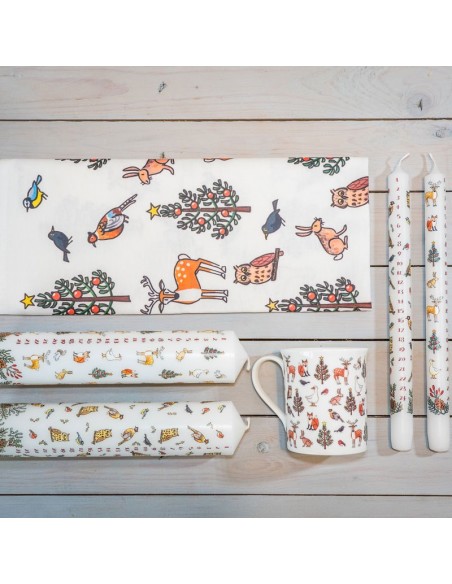 Winter Wildlife Tea Towel