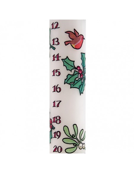 Holly and Ivy Advent Candle Holly and Ivy Advent Candle