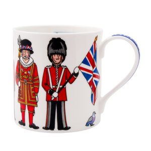 British Figures Fine Bone China Mug