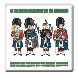Scottish Pipers Coaster