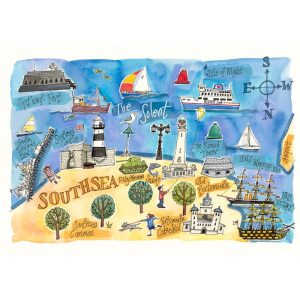 Southsea Map Print