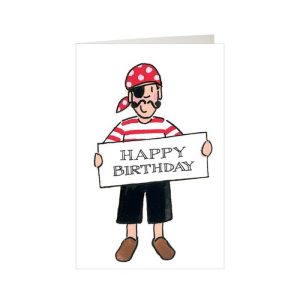 Boys Pirate Happy Birthday Mini Card