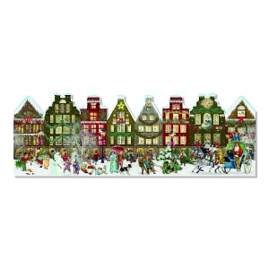 Free-Standing Christmas Street Traditional Advent Calendar