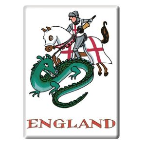 George And The Dragon Fridge Magnet