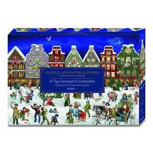 Winter Evening in the Town Advent Calendar Jigsaw Puzzle