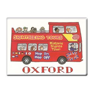 Sightseeing Bus, Oxford Fridge Magnet