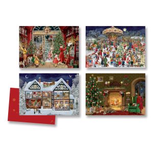 Nostalgic Advent Calendar Cards Pack of 4
