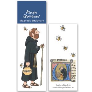 Monk With Honey Magnetic Bookmark