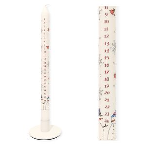 Snowmen Christmas Dinner Advent Candle
