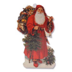 Santa And Sack Nostalgic Christmas Card