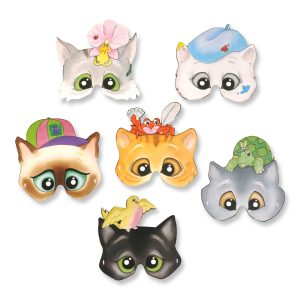 Character Cats Party Masks
