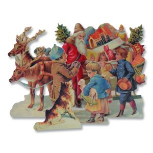 Santa And Sleigh 3D Christmas Card